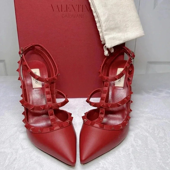 Valentino Shoes - Valentino SZ 11 Red Rockstud heels